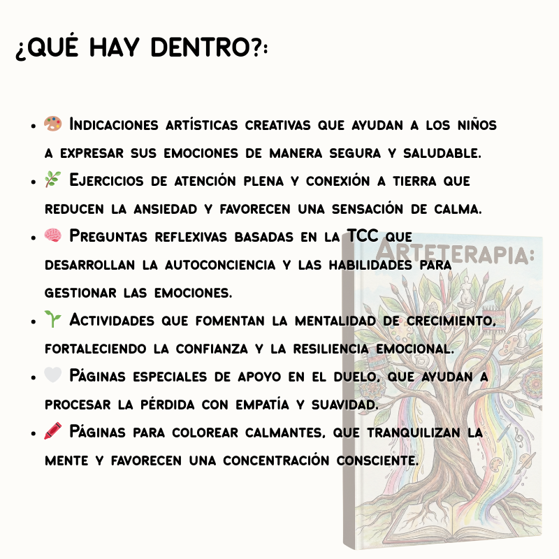 Cuaderno de arteterapia para niños y adolescentes – más de 110 actividades imprimibles para la salud mental (TCC, mindfulness y SEL)