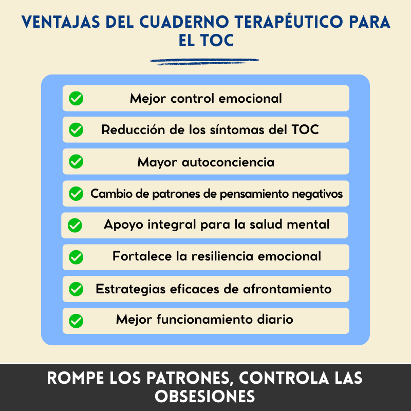 Trastorno Obsesivo-Compulsivo (TOC) – Cuaderno Terapéutico – Herramientas Terapéuticas y Estrategias de Afrontamiento