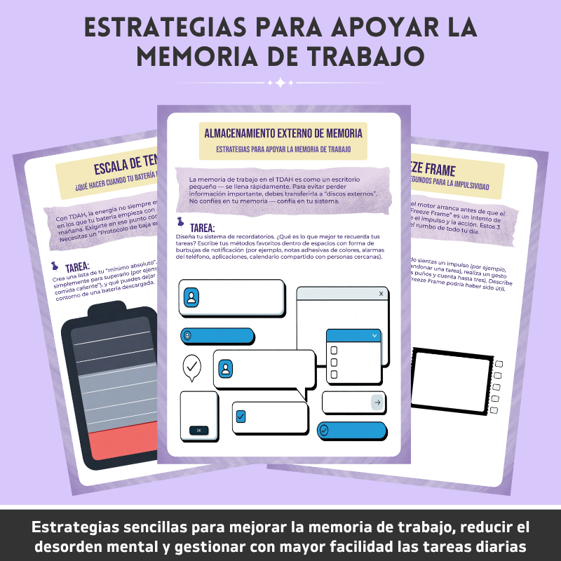 TDAH  Conjunto De Herramientas Para Apoyar Las Funciones Ejecutivas