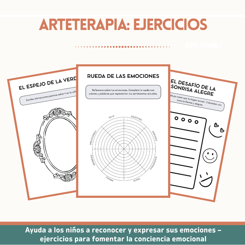 Cuaderno de arteterapia para niños y adolescentes – más de 110 actividades imprimibles para la salud mental (TCC, mindfulness y SEL)