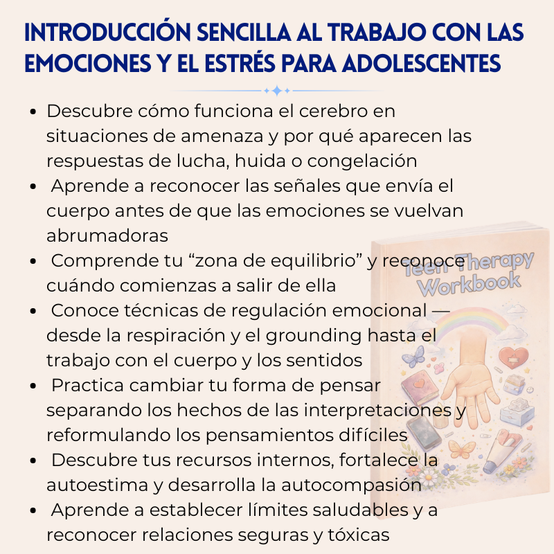 Cuaderno de Terapia para Adolescentes - Más De 8 Herramientas Aprobadas Por Terapeutas Para Desarrollar La Confianza, La Claridad Y La Fortaleza Emocional E Impulsar El Crecimiento De Tu Adolescente