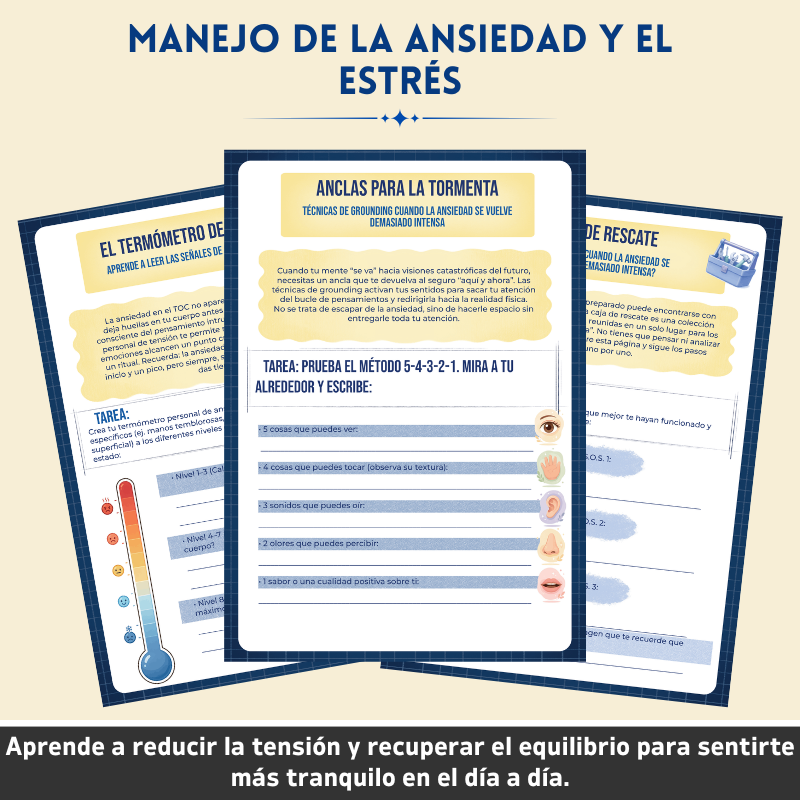 Trastorno Obsesivo-Compulsivo (TOC) – Cuaderno Terapéutico – Herramientas Terapéuticas y Estrategias de Afrontamiento