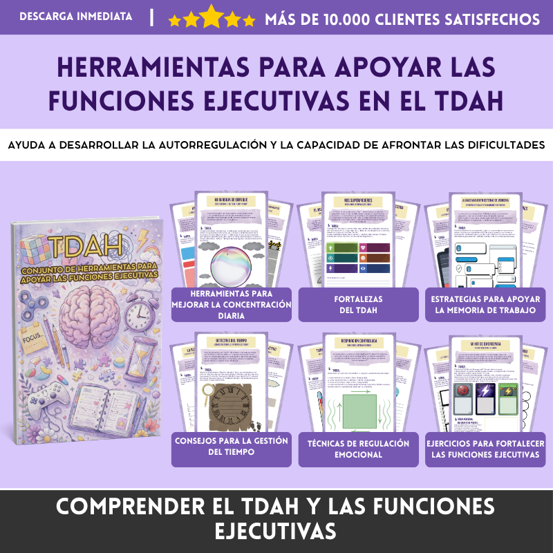 TDAH  Conjunto De Herramientas Para Apoyar Las Funciones Ejecutivas