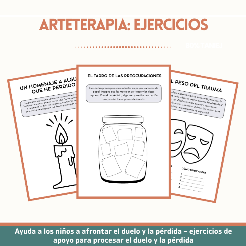Cuaderno de arteterapia para niños y adolescentes – más de 110 actividades imprimibles para la salud mental (TCC, mindfulness y SEL)
