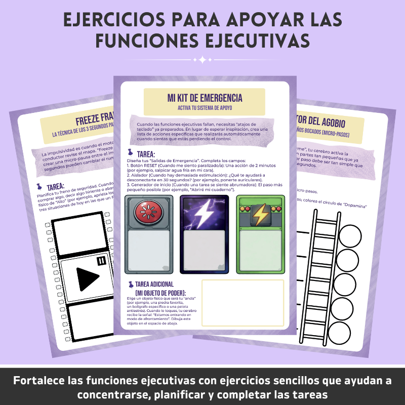 TDAH  Conjunto De Herramientas Para Apoyar Las Funciones Ejecutivas