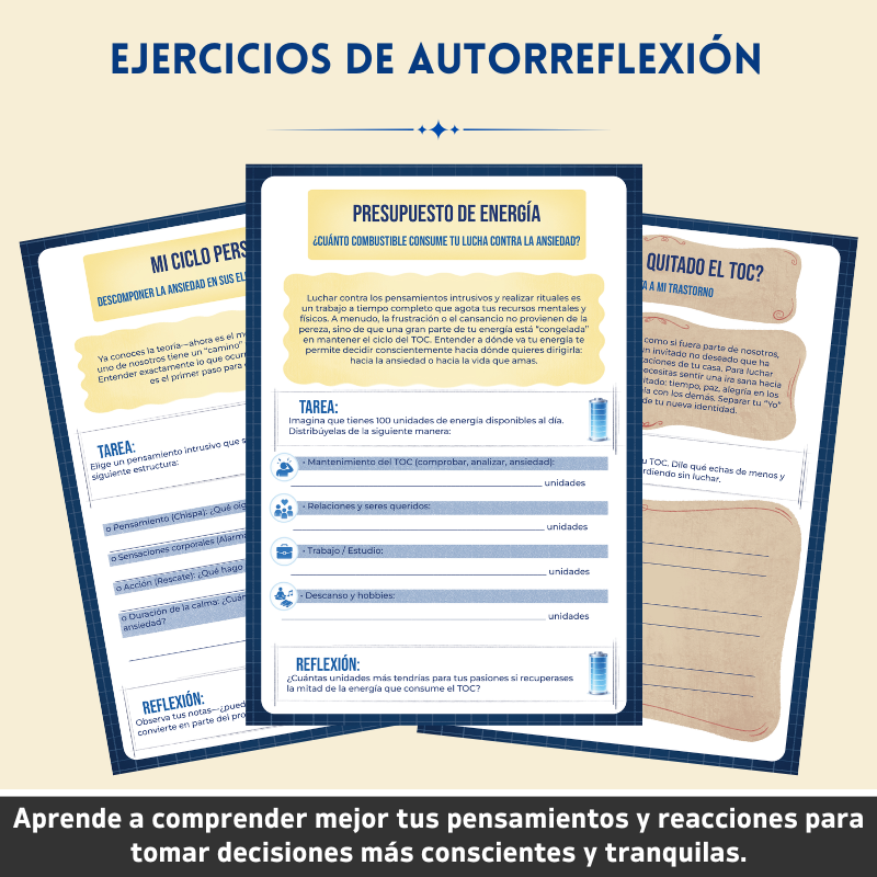 Trastorno Obsesivo-Compulsivo (TOC) – Cuaderno Terapéutico – Herramientas Terapéuticas y Estrategias de Afrontamiento